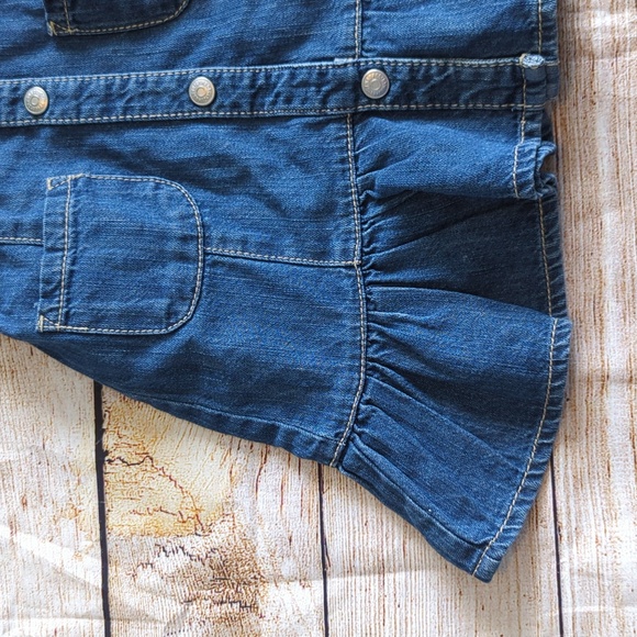 Gymboree Size 5 Denim Growing Flowers Dress - Picture 2 of 4